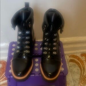Black Marc Fisher Leather Boots